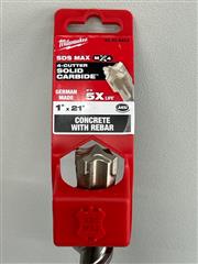 Milwaukee 48-20-8454 1 in. x 21 in. 4-Cutter SDS-Max Carbide Bit